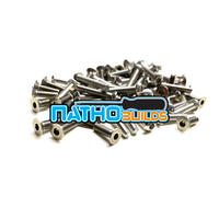 NathoBuilds Stainless Steel Screw Kits for 2WD for Team Associated B6.3/B6.3D
