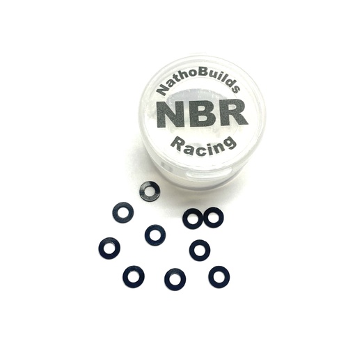 NathoBuilds M3 Ball Stud Washers 0.5mm  -Black 10p