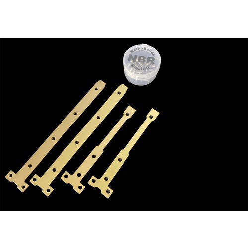NathoBuilds B74 LCG Brass Chassis Flex Plates Front and Rear (Pro Set)