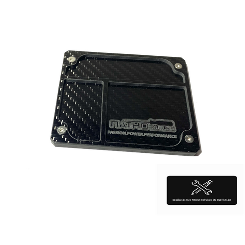 NathoBuilds Parts Tray with interchanging Tops - Carbon Fibre (SMALL)
