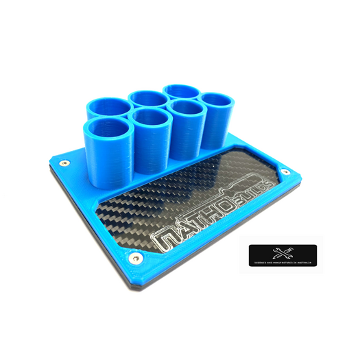 NathoBuilds Tool Holder with interchanging Tops - Carbon Fibre/3D PRINTED (LARGE)