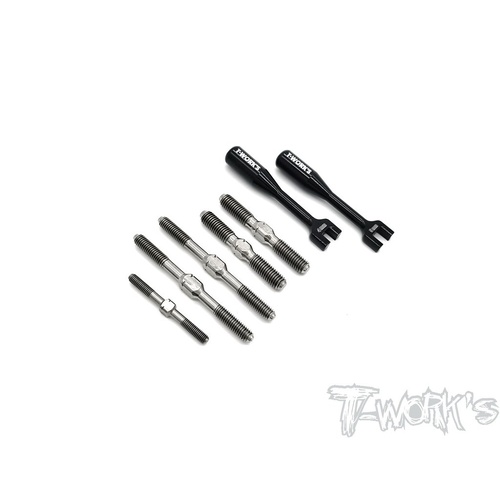 T-works Titanium Turnbuckle Set ( ForTeam Associated RC8 B3.2)